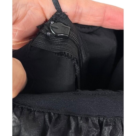 ZARA ORGANZA SATIN EFFECT DRESS One Shoulder black sz S - Picture 6 of 13